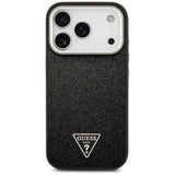Husa de protectie Guess Glitter Series compatibil cu iPhone 17 Pro, Negru