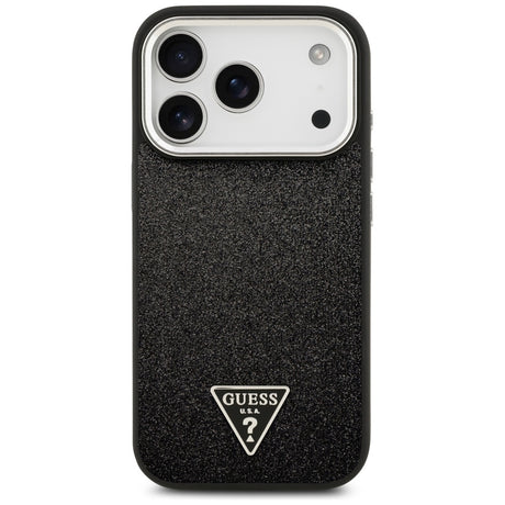 Husa de protectie Guess Glitter Series compatibil cu iPhone 17 Pro, Negru