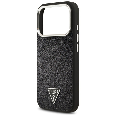 Husa de protectie Guess Glitter Series compatibil cu iPhone 17 Pro, Negru