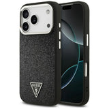 Husa de protectie Guess Glitter Series compatibil cu iPhone 17 Pro, Negru