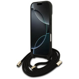 Husa de protectie Guess Hardcase 4G CBDY Big Logo with Cord Strap (GUHCP17SP4GMGCRW) compatibil cu iPhone 17, Maro