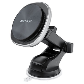 Suport Acefast with Wireless Charging (D42), for Dashboard/Windshield, Magnetic Grip, USB-C, 15W, for 4.7 - , Argintiu