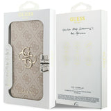 Husa de protectie Guess Book 4G Metal Logo compatibil cu iPhone 17 Pro Max, Roz