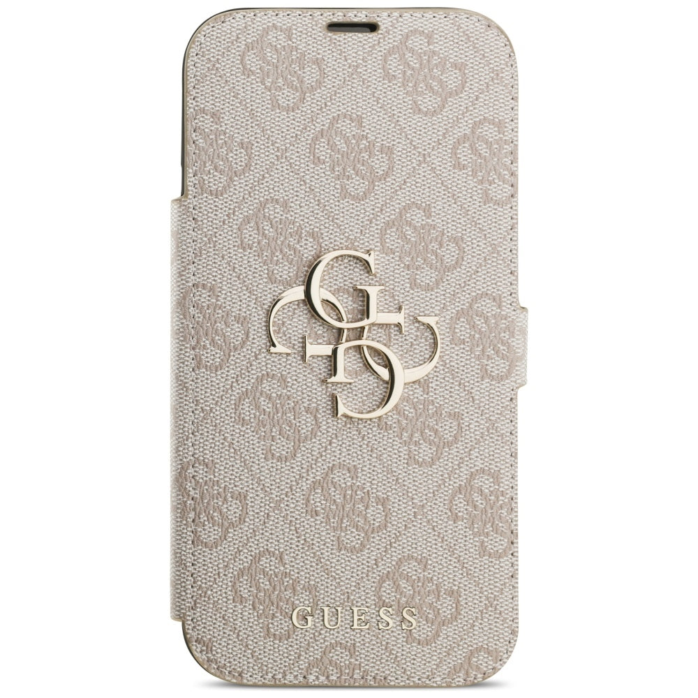 Husa de protectie Guess Book 4G Metal Logo compatibil cu iPhone 17 Pro Max, Roz