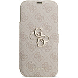 Husa de protectie Guess Book 4G Metal Logo compatibil cu iPhone 17 Pro Max, Roz