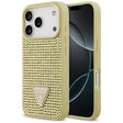 Husa de protectie Guess Rhinestone Triangle Logo (GUHCP17LHDGTPD) compatibil cu iPhone 17 Pro, Auriu