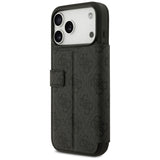 Husa de protectie Guess Book 4G Metal Logo compatibil cu iPhone 17 Pro Max, Negru