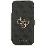 Husa de protectie Guess Book 4G Metal Logo compatibil cu iPhone 17 Pro Max, Negru