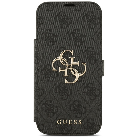 Husa de protectie Guess Book 4G Metal Logo compatibil cu iPhone 17 Pro Max, Negru