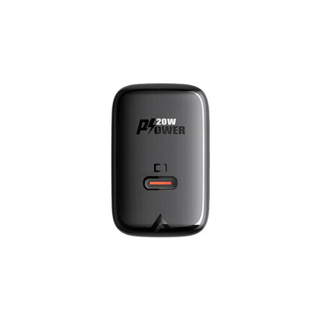 Incarcator Acefast (A1), Fast Charging, Type-C, PD20W, QC 3.0, 5V/2.4A, Smart Chip, V0 Fire Protection, Negru