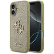 Husa de protectie Guess Fixed Glitter Big 4G (GUHCP17SHG4SGD) compatibil cu iPhone 17, Auriu