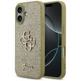 Husa de protectie Guess Fixed Glitter Big 4G (GUHCP17SHG4SGD) compatibil cu iPhone 17, Auriu