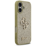Husa de protectie Guess Fixed Glitter Big 4G (GUHCP17SHG4SGD) compatibil cu iPhone 17, Auriu
