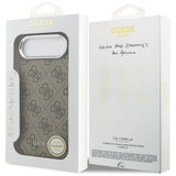 Husa de protectie Guess Hardcase 4G Classic Logo MagSafe (GUHMP17MP4GSSMCW) compatibil cu iPhone 17 Air, Maro