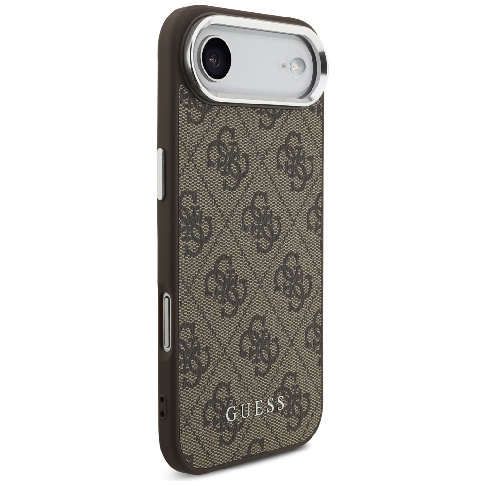 Husa de protectie Guess Hardcase 4G Classic Logo MagSafe (GUHMP17MP4GSSMCW) compatibil cu iPhone 17 Air, Maro