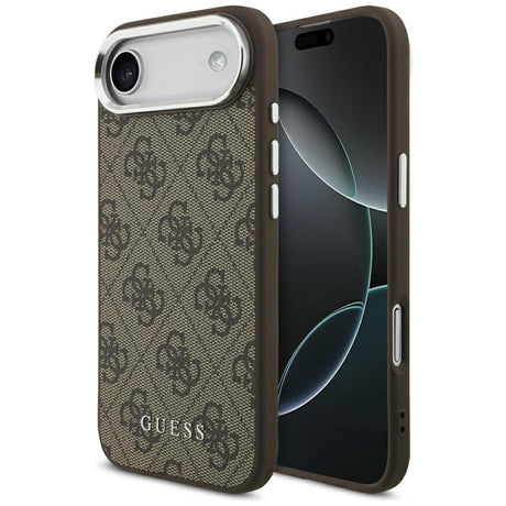 Husa de protectie Guess Hardcase 4G Classic Logo MagSafe (GUHMP17MP4GSSMCW) compatibil cu iPhone 17 Air, Maro