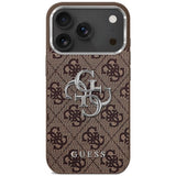 Husa de protectie Guess Hardcase Big 4G Classic Logo (GUHCP17SP4G4SMCW) compatibil cu iPhone 17, Maro