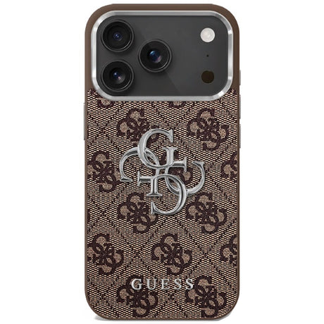 Husa de protectie Guess Hardcase Big 4G Classic Logo (GUHCP17SP4G4SMCW) compatibil cu iPhone 17, Maro