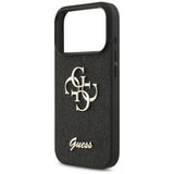 Husa de protectie Guess Fixed Glitter Big 4G (GUHCP17LHG4SGK) compatibil cu iPhone 17 Pro, Negru