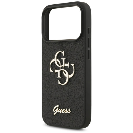 Husa de protectie Guess Fixed Glitter Big 4G (GUHCP17LHG4SGK) compatibil cu iPhone 17 Pro, Negru