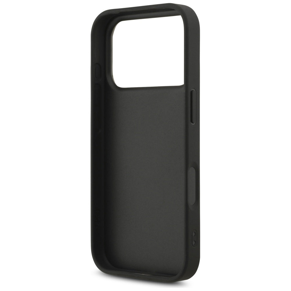 Husa de protectie Guess Fixed Glitter Big 4G (GUHCP17LHG4SGK) compatibil cu iPhone 17 Pro, Negru