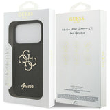 Husa de protectie Guess Fixed Glitter Big 4G (GUHCP17LHG4SGK) compatibil cu iPhone 17 Pro, Negru