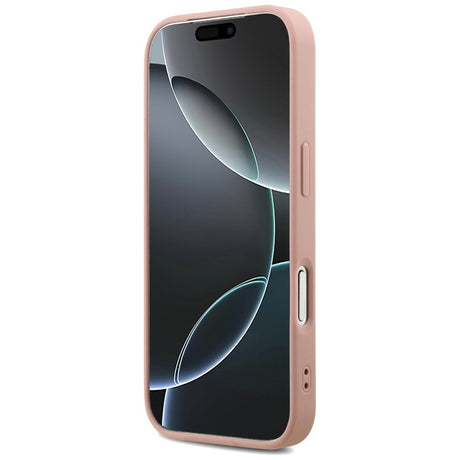 Husa de protectie Guess Fixed Glitter Big 4G (GUHCP17LHG4SGP) compatibil cu iPhone 17 Pro, Roz