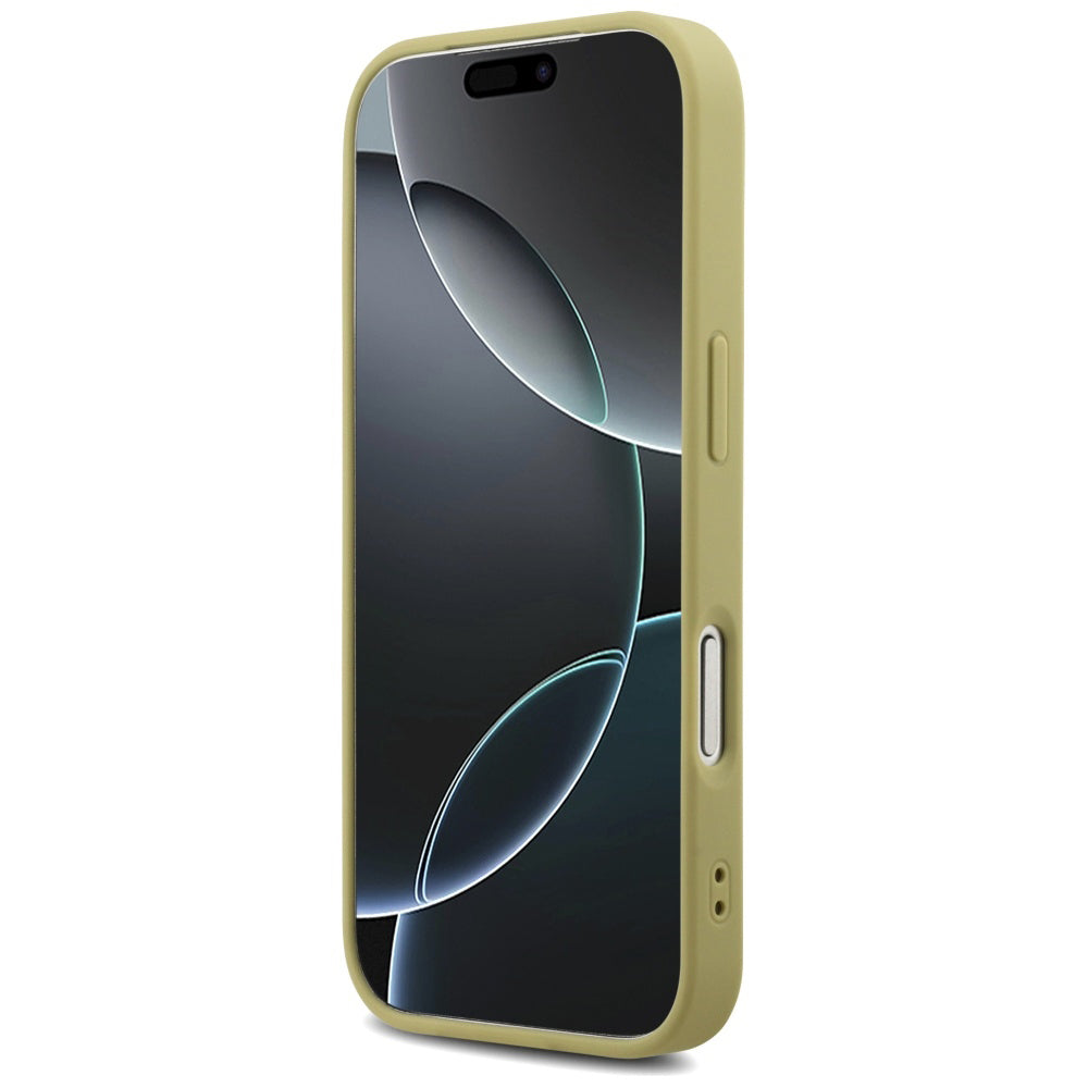 Husa de protectie Guess Fixed Glitter Big 4G (GUHCP17LHG4SGD) compatibil cu iPhone 17 Pro, Auriu