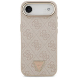 Husa de protectie Guess Hardcase 4G Triangle Logo MagSafe (GUHMP17MP4GTDGMP) compatibil cu iPhone 17 Air, Roz