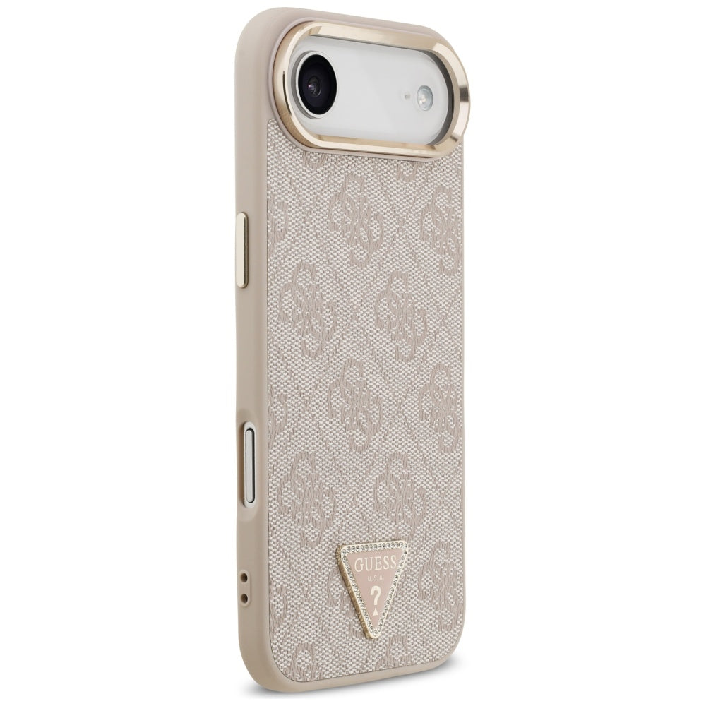 Husa de protectie Guess Hardcase 4G Triangle Logo MagSafe (GUHMP17MP4GTDGMP) compatibil cu iPhone 17 Air, Roz
