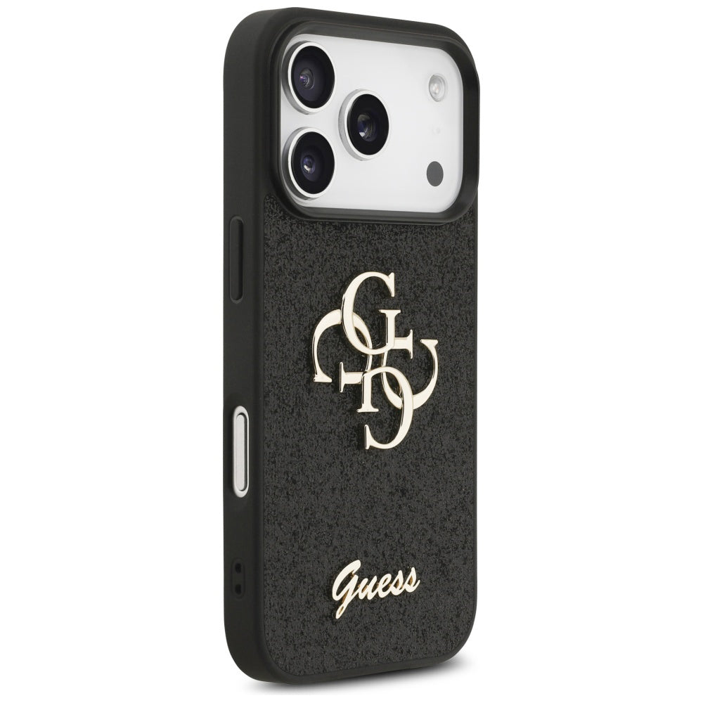 Husa de protectie Guess Fixed Glitter Big 4G (GUHCP17XHG4SGK) compatibil cu iPhone 17 Pro Max, Negru