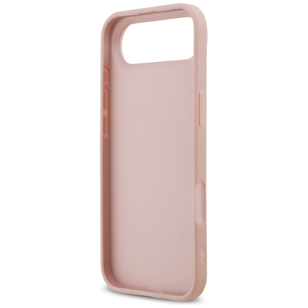 Husa de protectie Guess Fixed Glitter Big 4G (GUHCP17MHG4SGP) compatibil cu iPhone 17 Air, Roz