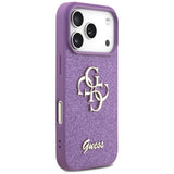 Husa de protectie Guess Fixed Glitter Big 4G (GUHCP17LHG4SGL) compatibil cu iPhone 17 Pro, Lila Deschis