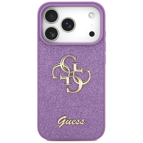 Husa de protectie Guess Fixed Glitter Big 4G (GUHCP17LHG4SGL) compatibil cu iPhone 17 Pro, Lila Deschis