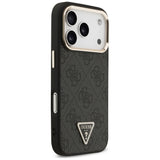 Husa de protectie Guess Hardcase 4G Triangle Logo MagSafe (GUHMP17XP4GTDGMK) compatibil cu iPhone 17 Pro Max, Negru