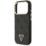 Husa de protectie Guess Hardcase 4G Triangle Logo MagSafe (GUHMP17LP4GTDGMK) compatibil cu iPhone 17 Pro, Negru
