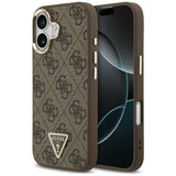 Husa de protectie Guess Hardcase 4G Triangle Logo MagSafe (GUHMP17SP4GTDGMW) compatibil cu iPhone 17, Maro