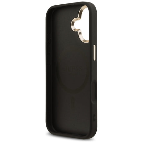 Husa de protectie Guess Hardcase 4G Triangle Logo MagSafe (GUHMP17SP4GTDGMK) compatibil cu iPhone 17, Negru