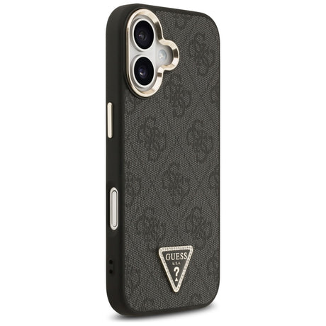 Husa de protectie Guess Hardcase 4G Triangle Logo MagSafe (GUHMP17SP4GTDGMK) compatibil cu iPhone 17, Negru