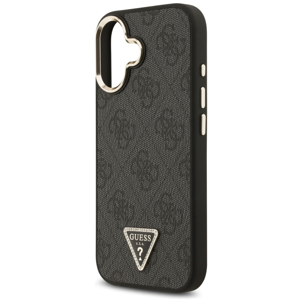 Husa de protectie Guess Hardcase 4G Triangle Logo MagSafe (GUHMP17SP4GTDGMK) compatibil cu iPhone 17, Negru