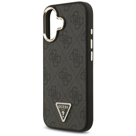 Husa de protectie Guess Hardcase 4G Triangle Logo MagSafe (GUHMP17SP4GTDGMK) compatibil cu iPhone 17, Negru