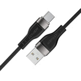 Cablu Acefast (C11-04), Magnetic Winding, Fast Charging, USB to Type-C, 3A, Adjustable Lenght, 1.2m, Negru