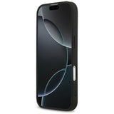 Husa de protectie Guess Saffiano Classic Logo MagSafe (GUHMP17SPSAHMCK) compatibil cu iPhone 17, Negru