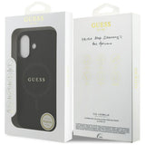 Husa de protectie Guess Saffiano Classic Logo MagSafe (GUHMP17SPSAHMCK) compatibil cu iPhone 17, Negru