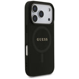 Husa de protectie Guess Saffiano Classic Logo MagSafe (GUHMP17XPSAHMCK) compatibil cu iPhone 17 Pro Max, Negru