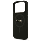 Husa de protectie Guess Saffiano Classic Logo MagSafe (GUHMP17XPSAHMCK) compatibil cu iPhone 17 Pro Max, Negru