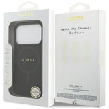 Husa de protectie Guess Saffiano Classic Logo MagSafe (GUHMP17XPSAHMCK) compatibil cu iPhone 17 Pro Max, Negru