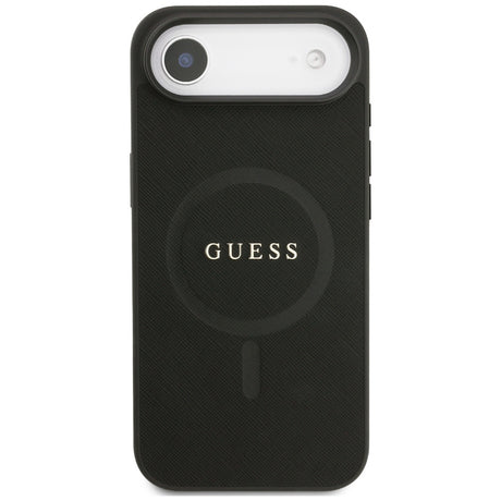 Husa de protectie Guess Saffiano Classic Logo MagSafe (GUHMP17MPSAHMCK) compatibil cu iPhone 17 Air, Negru