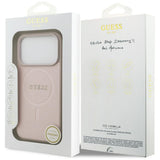 Husa de protectie Guess Saffiano Classic Logo MagSafe (GUHMP17LPSAHMCP) compatibil cu iPhone 17 Pro, Roz