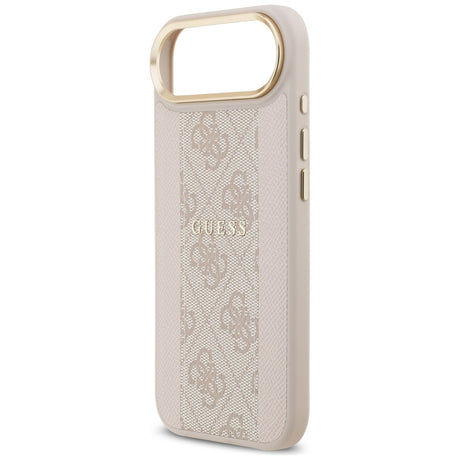 Husa de protectie Guess Hardcase 4G Stripe MagSafe (GUHMP17MPG4SEMCP) compatibil cu iPhone 17 Air, Roz